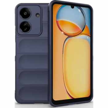 Husa wave compatibila cu xiaomi redmi 13c Grip Anti-Soc Tpu Navy Blue 