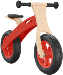 vidaXL Bicicleta echilibru pentru copii cauciucuri pneumatice rosu 