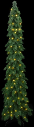 vidaXL Brad de Craciun artificial pre-iluminat cu 130 LED-uri 210 cm 