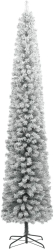 vidaXL Brad de Craciun subtire cu suport si zapada 300 cm PVC 