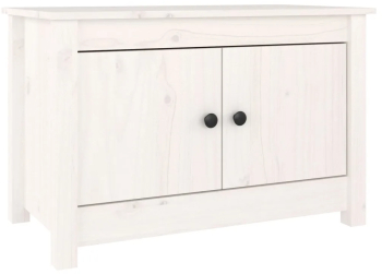 vidaXL Dulap pentru pantofi alb 70x38x45 5 cm lemn masiv de pin 