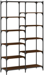 vidaXL Raft de carti stejar maro 100x32x170 cm lemn prelucrat si fier 