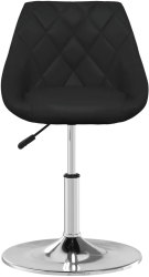 vidaXL Scaun de bar negru piele ecologica 