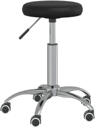 vidaXL Scaun de birou pivotant negru piele ecologica 