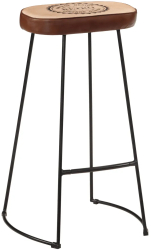 vidaXL Scaune de bar 2 buc. maro inchis 44x37 5x78 cm 