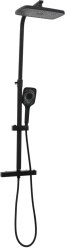 vidaXL Set de dus cu doua capete mixer si furtun negru alama