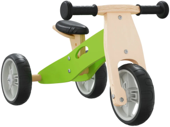 vidaXL Bicicleta de echilibru pentru copii 2 in 1 verde 