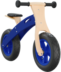 vidaXL Bicicleta echilibru de copii cauciucuri pneumatice albastru 