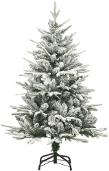 vidaXL Brad de Craciun artificial cu zapada verde 120 cm PVC and PE 