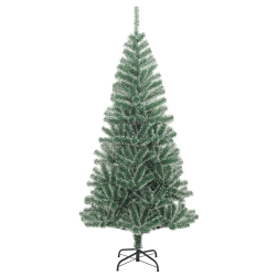 vidaXL Brad de Craciun artificial cu zapada verde 240 cm 
