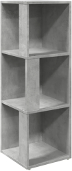 vidaXL Dulap de colt gri beton 33x33x100 cm PAL 
