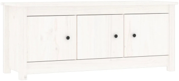 vidaXL Dulap pentru pantofi alb 110x38x45 5 cm lemn masiv pin 