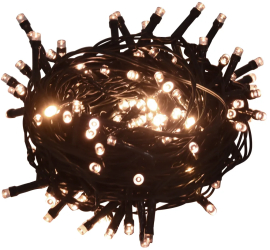 vidaXL Instalatie cu 150 LED-uri alb cald 15 m PVC 