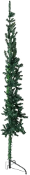 vidaXL Jumatate brad de Craciun subtire cu suport verde 210 cm 