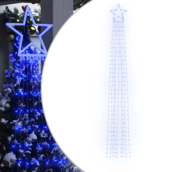 vidaXL Lumina pentru brad de Craciun 320 LED-uri albastru 375 cm 