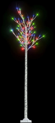 vidaXL Pom Craciun 200 LED-uri colorat 2 2 m salcie interior/exterior 