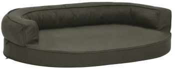 vidaXL Saltea ergonomica pat de caini gri inchis 75x53 cm aspect in 