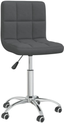 vidaXL Scaun de birou pivotant gri inchis material textil 