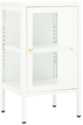 vidaXL Servanta 38x35x70 cm metal si sticla 
