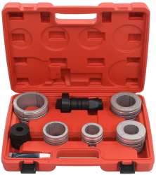 vidaXL Set expandor tevi 8 piese otel nealiat si aluminiu 