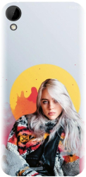 Husa din silicon compatibila cu Htc Desire 10 Lifestyle - model Billie Eilish 
