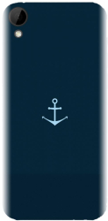 Husa din silicon compatibila cu Htc Desire 10 Lifestyle - model Blue Navy Anchor Illustration 