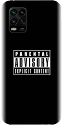 Husa din silicon compatibila cu Xiaomi Mi 10 Lite - model Parental Advisory 