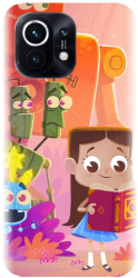 Husa din silicon compatibila cu Xiaomi Mi 11 - model Robots illustration 