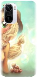 Husa din silicon compatibila cu Xiaomi Mi 11i - model Cute pony AppleJack 