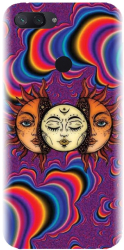 Husa din silicon compatibila cu Xiaomi Mi 8 Lite / Mi 8 Youth - model Trippy Sun 