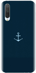Husa din silicon compatibila cu Xiaomi Mi 9 Lite - model Blue Navy Anchor Illustration