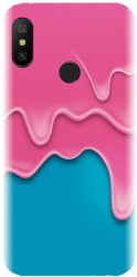Husa din silicon compatibila cu Xiaomi Mi A2 Lite - model Pink Liquid Dripping 