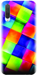 Husa din silicon compatibila cu Xiaomi Mi CC9 - model 3D Geometric Colorfull 