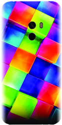 Husa din silicon compatibila cu Xiaomi Mi Mix 2 - model 3D Geometric Colorfull 