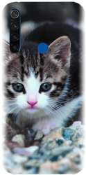 Husa din silicon compatibila cu Xiaomi Redmi Note 8T - model Animal Cat 