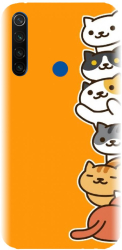 Husa din silicon compatibila cu Xiaomi Redmi Note 8T - model Cat Tower 
