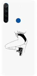Husa din silicon compatibila cu Xiaomi Redmi Note 8T - model Line Art Legs 
