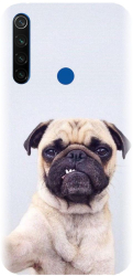 Husa din silicon compatibila cu Xiaomi Redmi Note 8T - model Simple Pug Selfie 