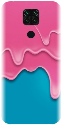 Husa din silicon compatibila cu Xiaomi Redmi Note 9 - model Pink Liquid Dripping 