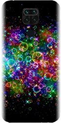 Husa din silicon compatibila cu Xiaomi Redmi Note 9 - model Rainbow Colored Soap Bubbles 