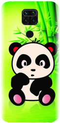Husa din silicon compatibila cu Xiaomi Redmi Note 9 - model X Cute Panda 