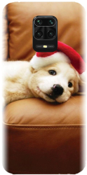 Husa din silicon compatibila cu Xiaomi Redmi Note 9 Pro - model Christmas Puppy 