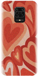 Husa din silicon compatibila cu Xiaomi Redmi Note 9 Pro - model Inimi 