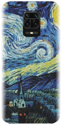 Husa din silicon compatibila cu Xiaomi Redmi Note 9 Pro - model The Starry Night 
