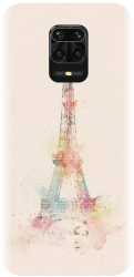 Husa din silicon compatibila cu Xiaomi Redmi Note 9 Pro - model Turnul Eiffel 