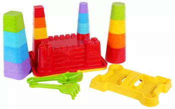 Set de nisip de construit castel TechnoK cu accesorii 