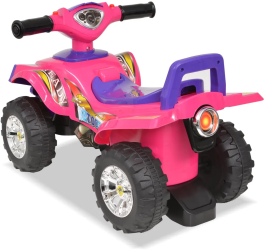 vidaXL ATV de plimbare pentru copii cu sunet si lumina roz si violet