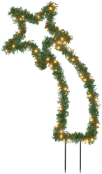 vidaXL Decoratiune meteorit cu lumini de Craciun/tarusi 115 LED 89 cm 