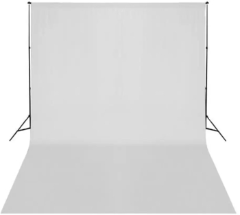 vidaXL Fundal foto bumbac alb 500 x 300 cm 
