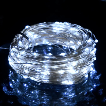 vidaXL Instalatie cu 150 LED-uri alb rece 15 m 